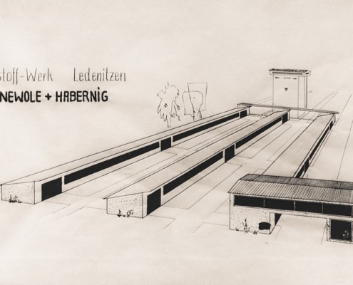 Skizze für das Baustoffwerk Ledenitzen Newolw + Habernig