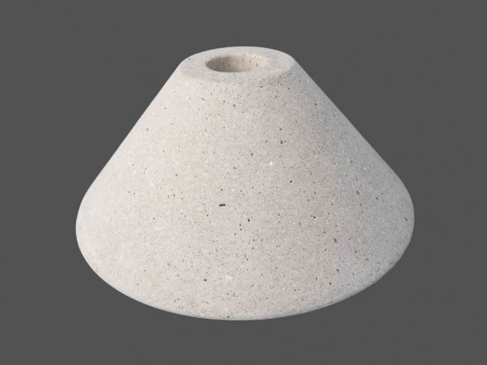 Sockel aus Beton für eine Lampe